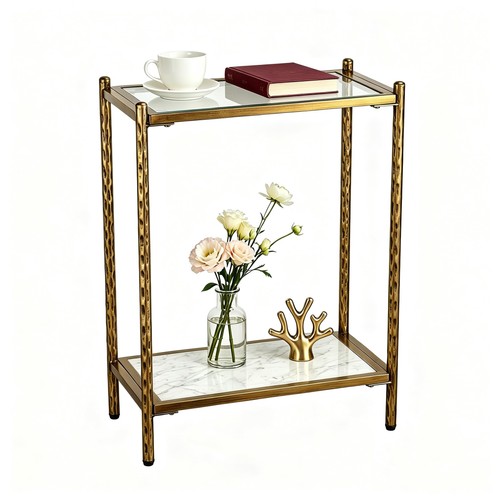 Metal skinny side - table, with