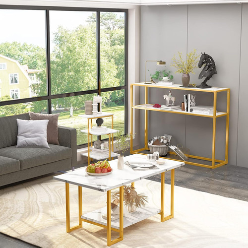 Coffee table set - table, gold