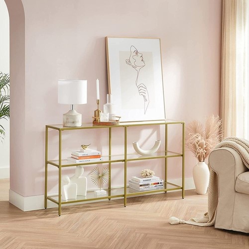 Glass console table modern - console,