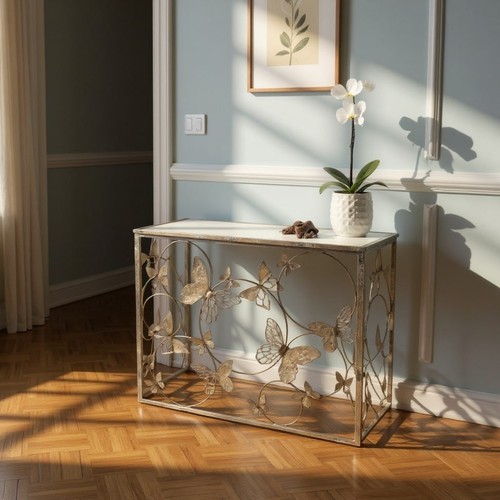Gold butterfly console - gold,