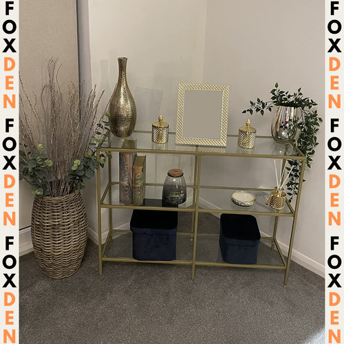Slim glass console table - slim,
