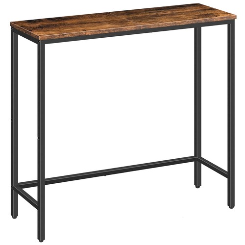 Rustic brown narrow console - narrow,