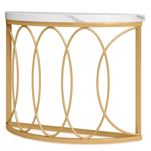 Half moon gold console - gold,