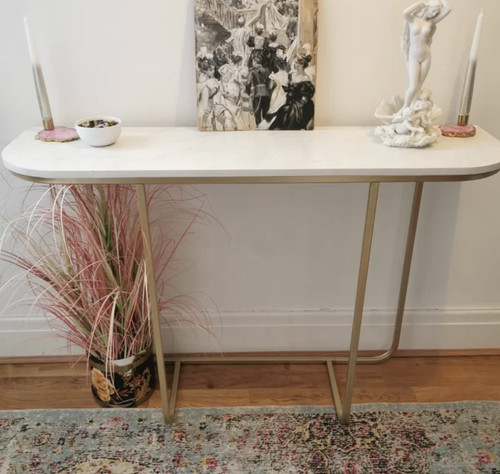 Modern console table white - console,