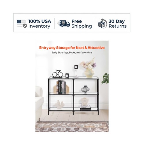 Tier glass console - glass,