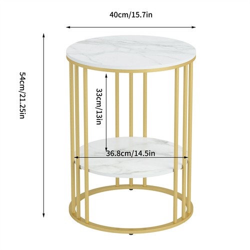 Real marble coffee table side - marble,