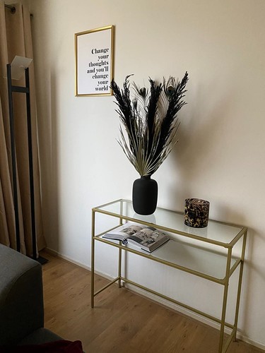 Glass console table modern - table,