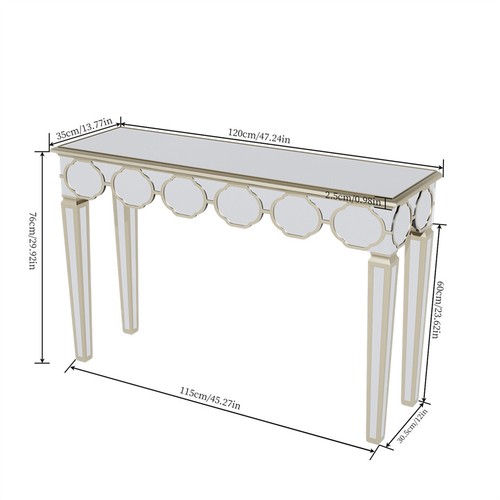 Venetian mirrored console - mirrored,