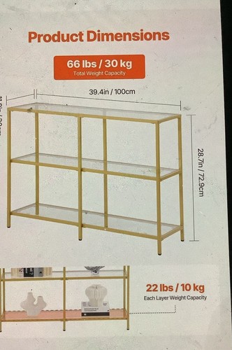 Vasagle console table - vasagle,