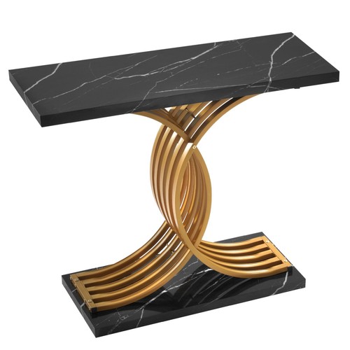 Gold console table - in,