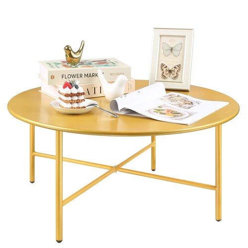 Round coffee table industrial - round,