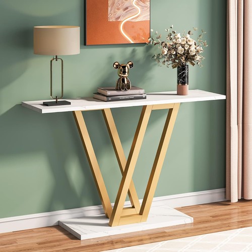 Gold console table - console, modern