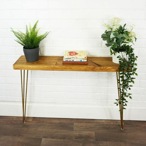 Console side table solid wood - table,