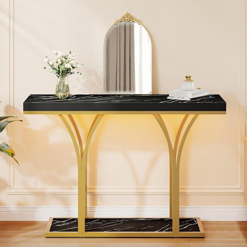 Gold led narrow - gold, console