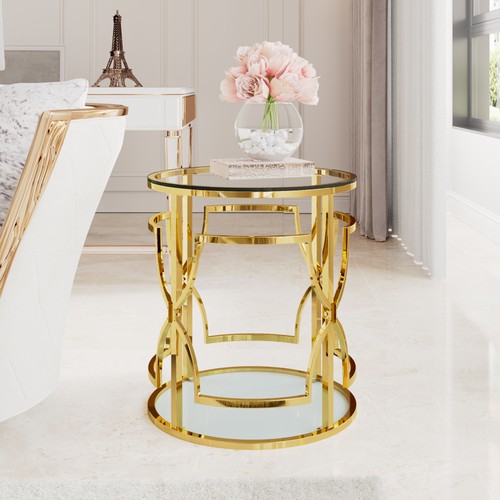 Luxury gold round side - gold,