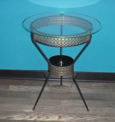Vtg 1950s black gold - black,