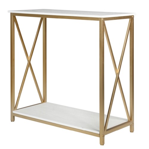 Tier console table - 2-tier, gold