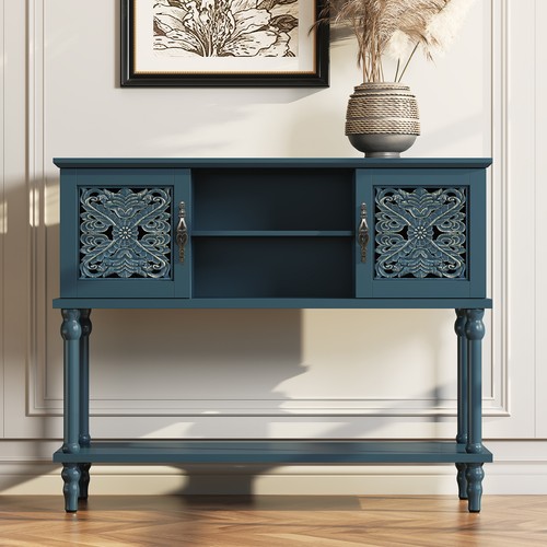 Vintage console table with - console,