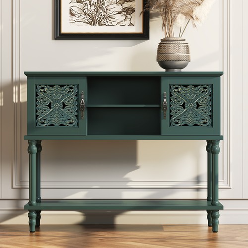 Vintage console table with - console,